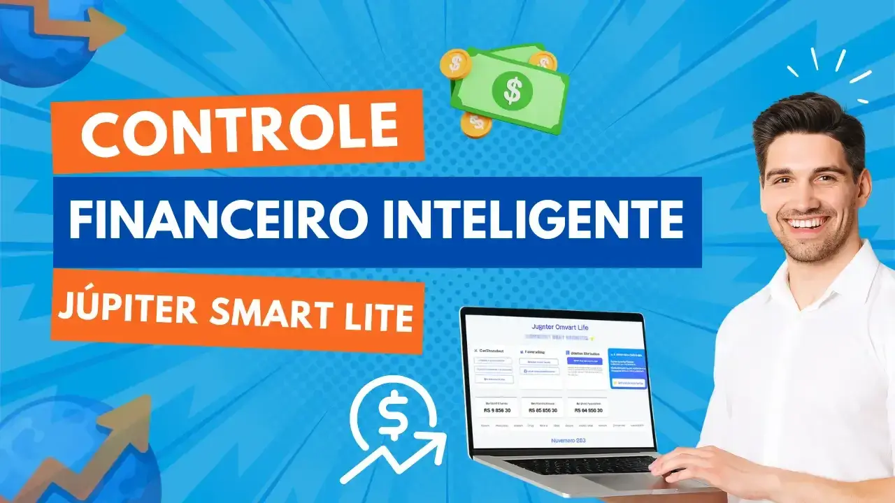 Interface do Software Júpiter Smart Lite - Controle Financeiro Windows